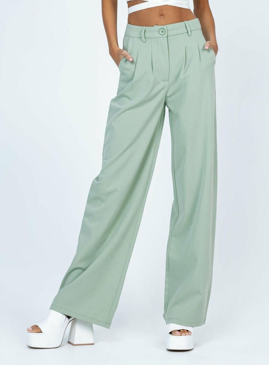 Pants * | Princess Polly Archer Pants Green