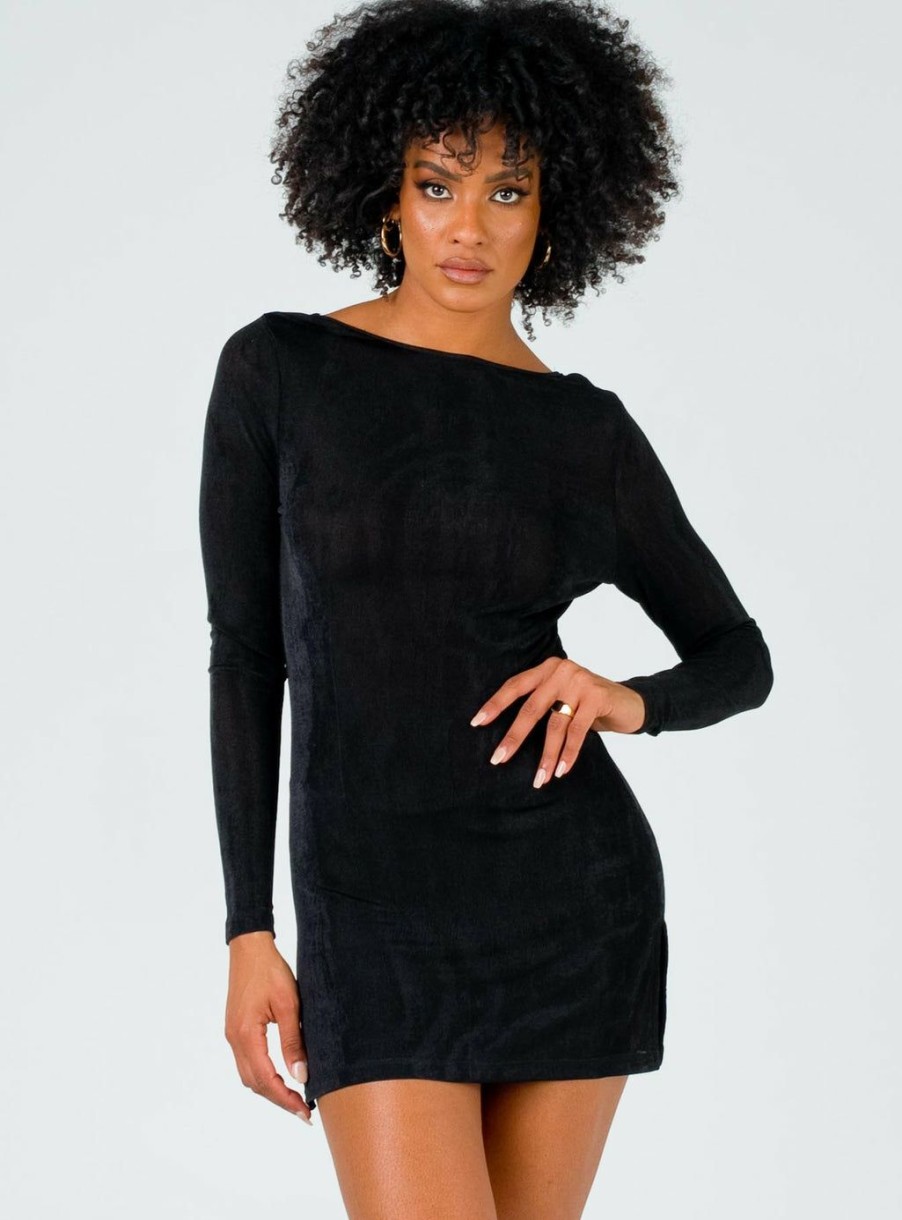 Mini Dresses * | Lioness Montana Mini Dress Black