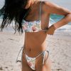 Swimwear * | Princess Polly Lower Impact Lila Bikini Bottoms Shell Print White / Multi