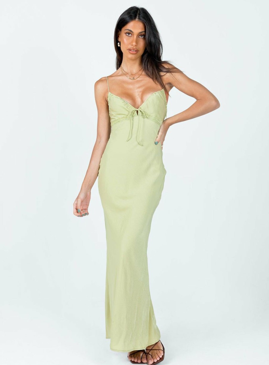 Maxi & Midi Dresses * | Princess Polly Emily Maxi Dress Green