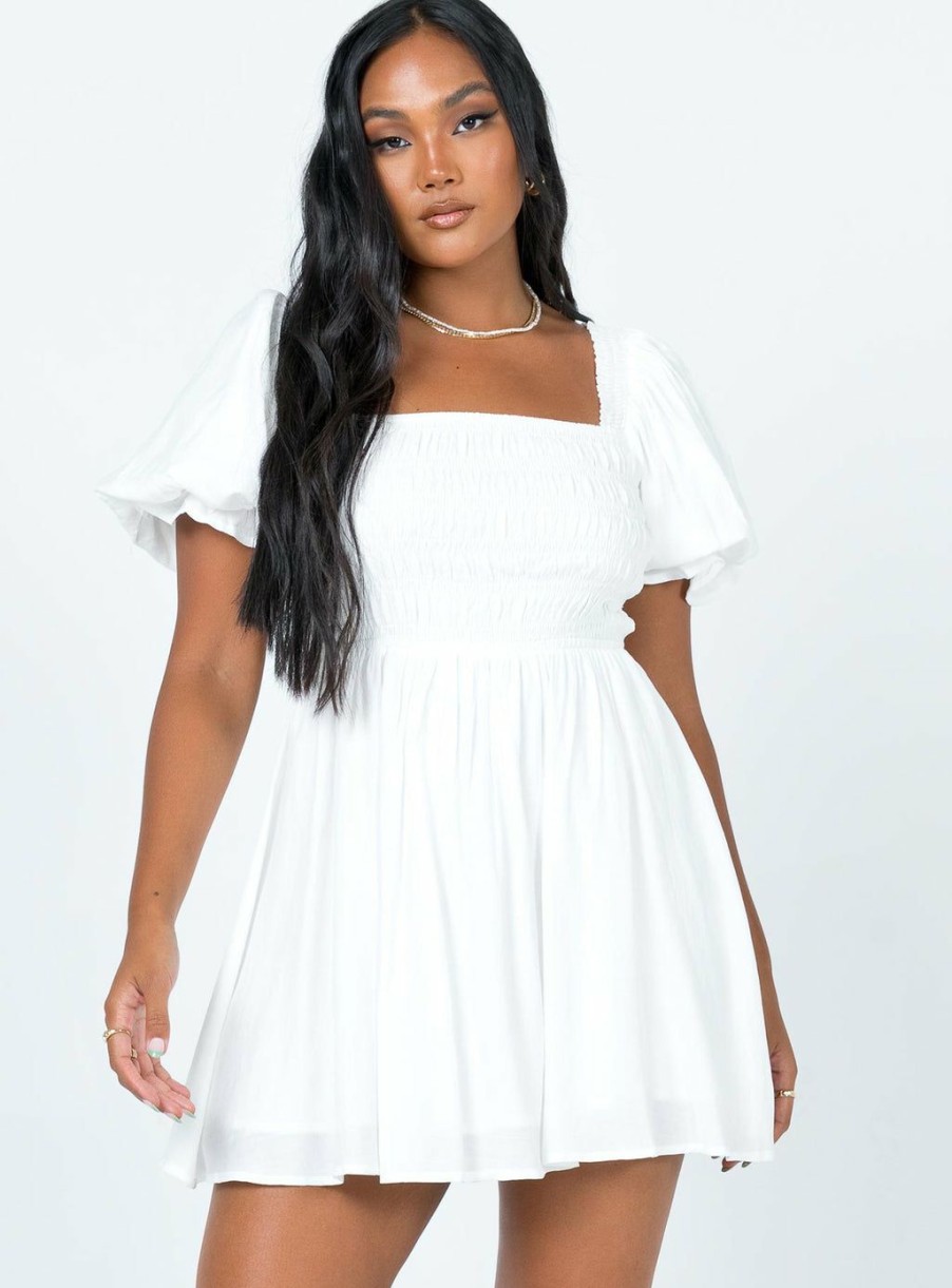 Mini Dresses * | Princess Polly Dani Mini Dress White