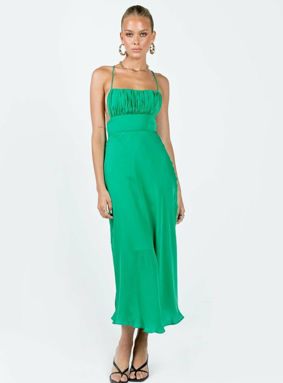 Maxi & Midi Dresses * | Princess Polly Veno Midi Dress Green