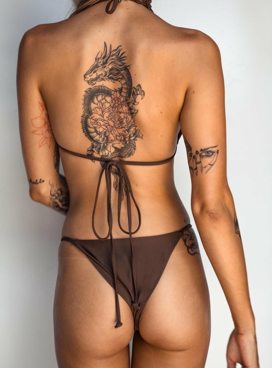 Swimwear * | Princess Polly Kaila Bikini Bottom Chocolate