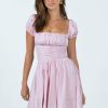 Mini Dresses * | Princess Polly Petal Mini Dress Pink