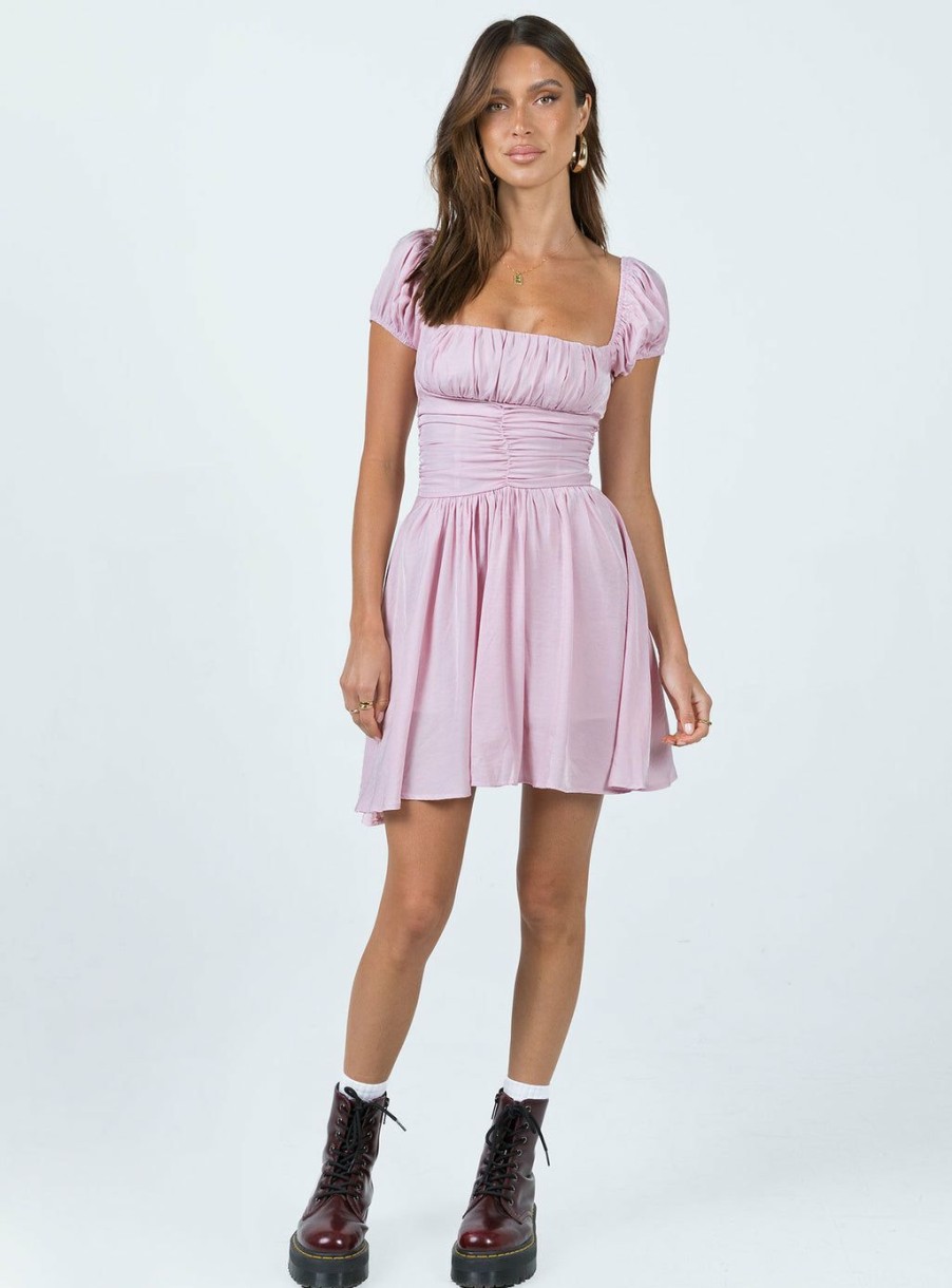 Mini Dresses * | Princess Polly Petal Mini Dress Pink