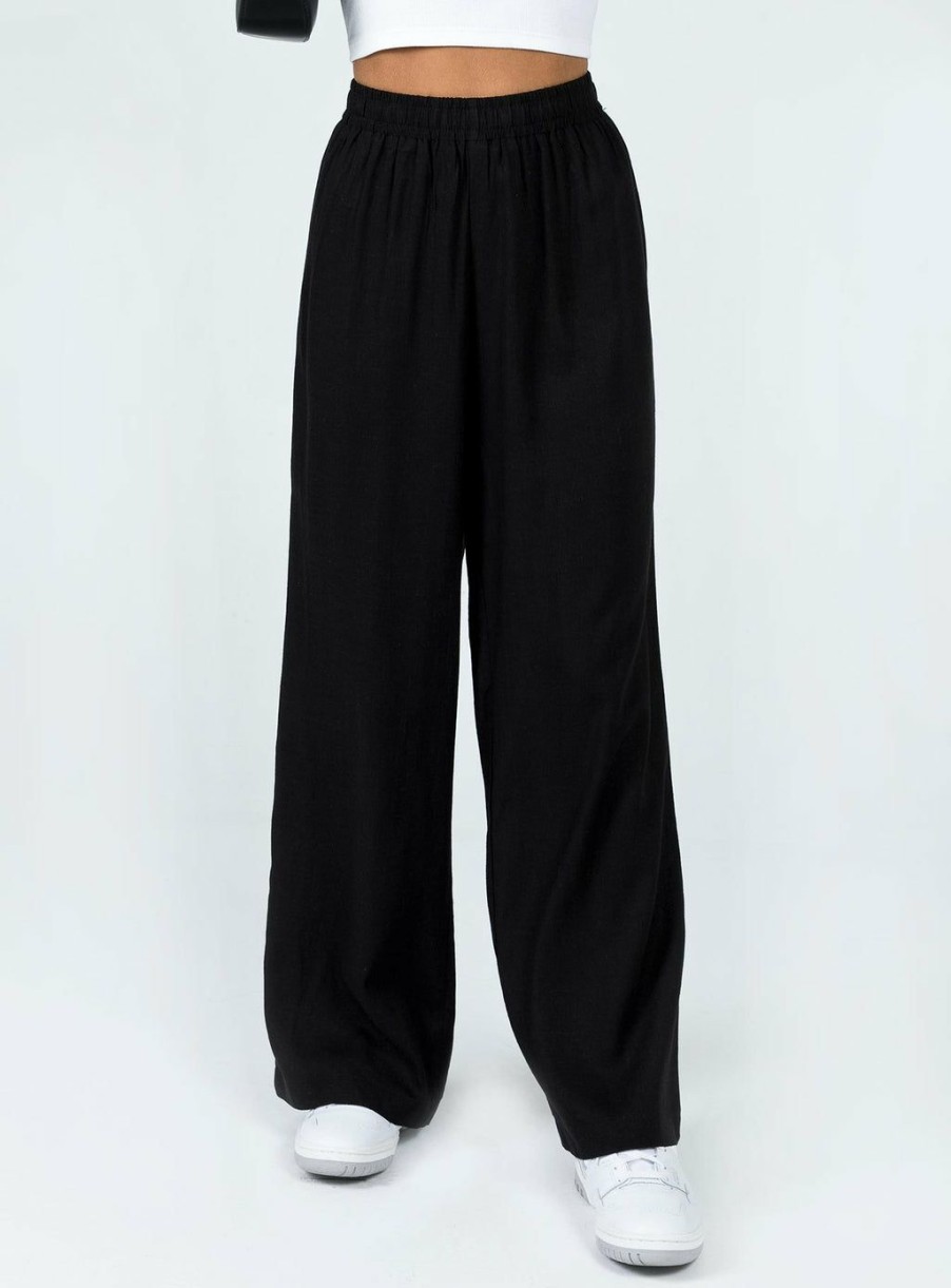 Pants * | Princess Polly Louis Pants Black