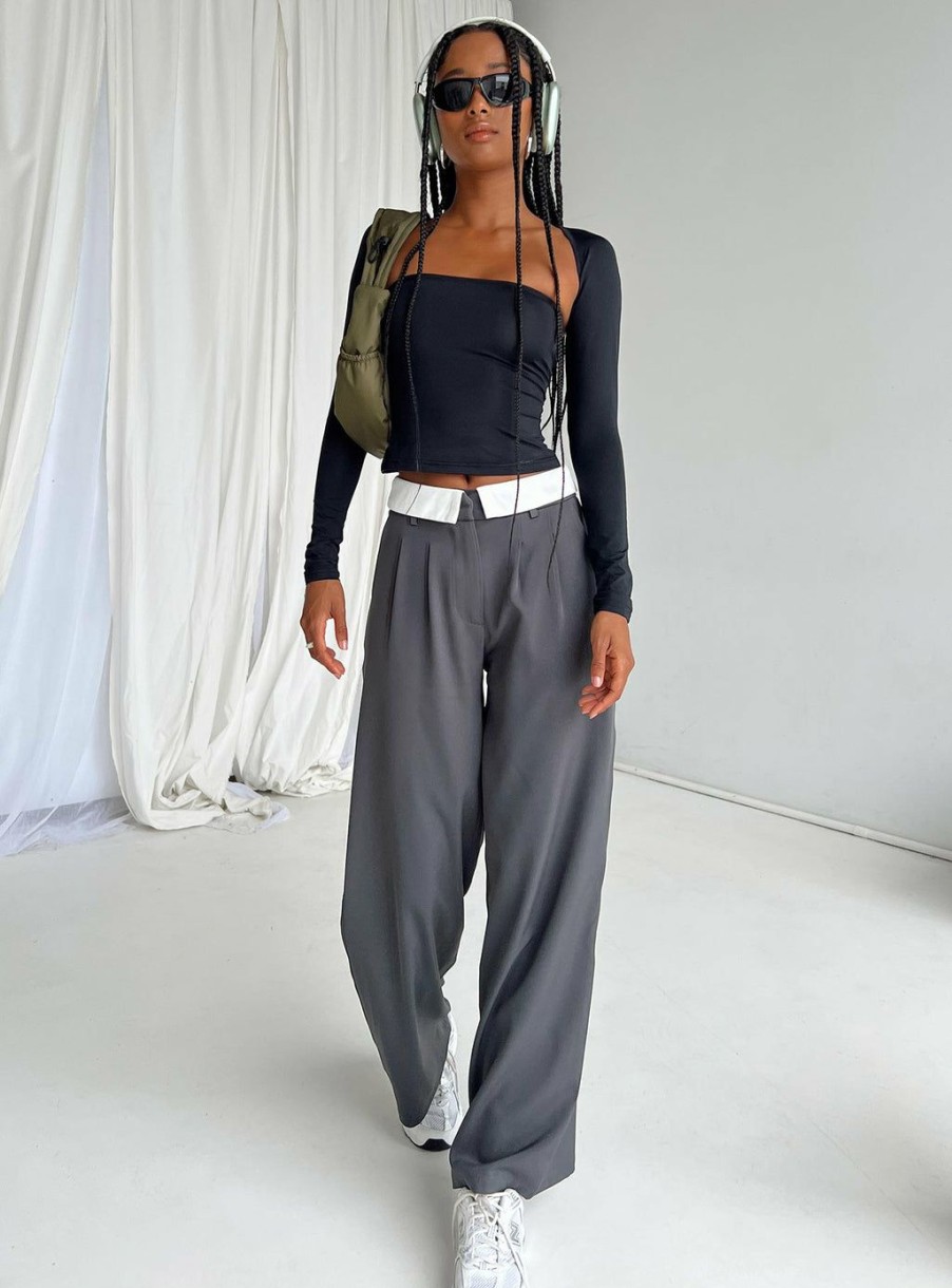 Pants * | Princess Polly Lacro Pants Slate