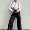 Pants * | Princess Polly Luna Mid Rise Cargo Pants Black