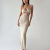 Maxi & Midi Dresses * | Princess Polly Shanni Maxi Dress Beige