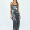 Maxi & Midi Dresses * | Princess Polly Gianne Slip Maxi Dress Grey