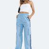 Pants * | Princess Polly Lower Impact Sicilian Cargo Pants Blue