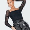 Bodysuits * | Princess Polly Lower Impact Delany Bodysuit Black Tall