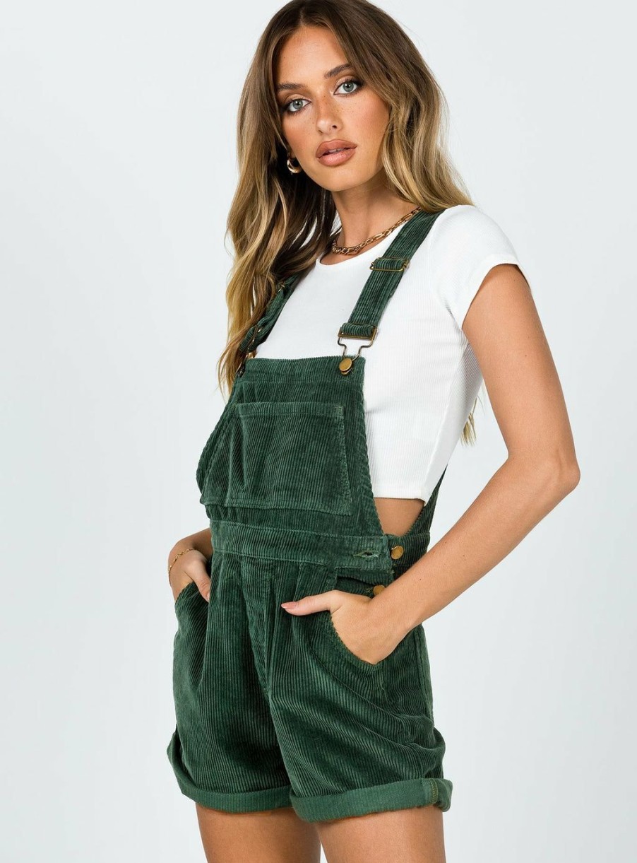 Playsuits * | Princess Polly Kacey Overalls Khaki