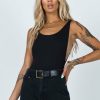 Bodysuits * | Princess Polly Yolando Bodysuit Black